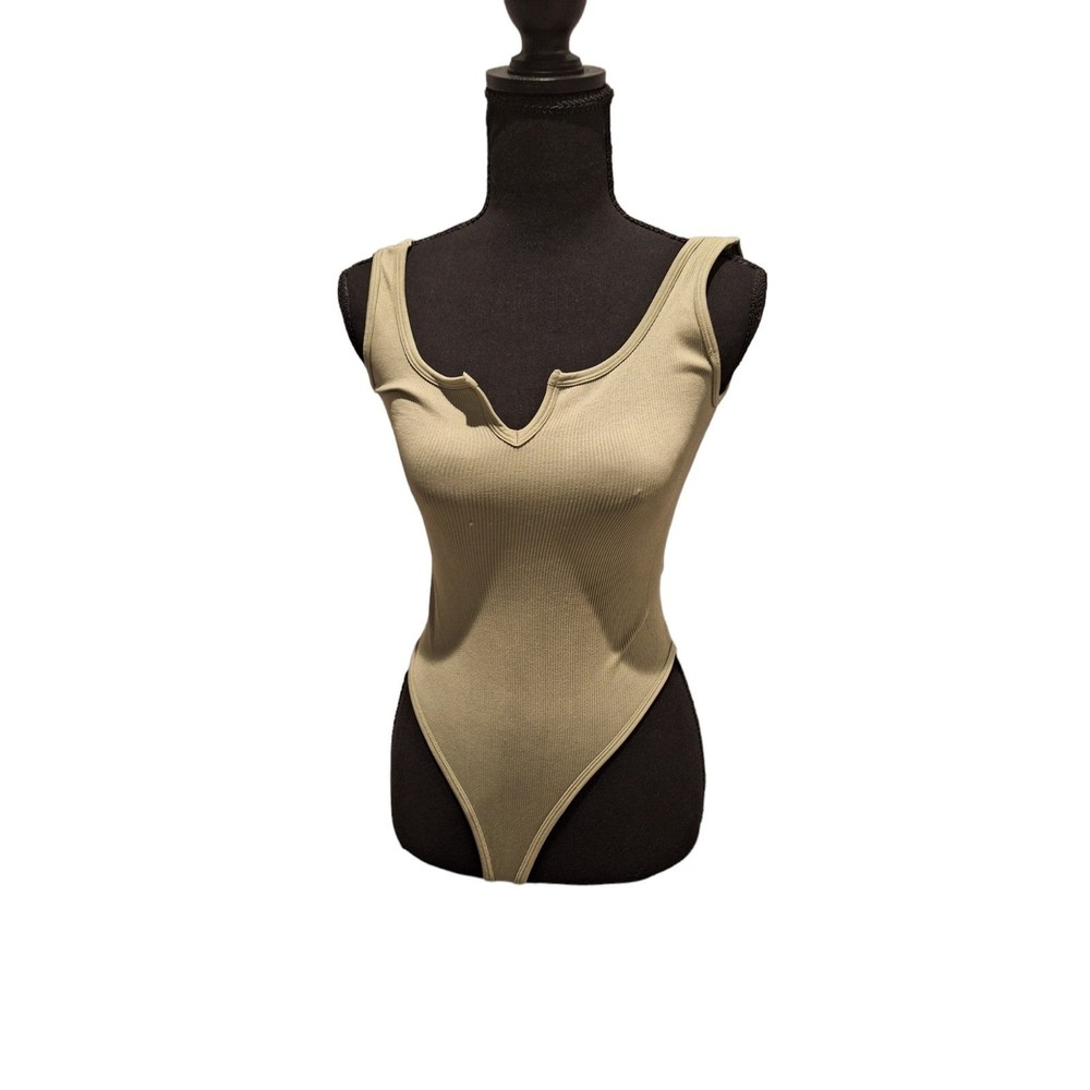 Dynamic One Size One Piece Olive Green Bodysuit
